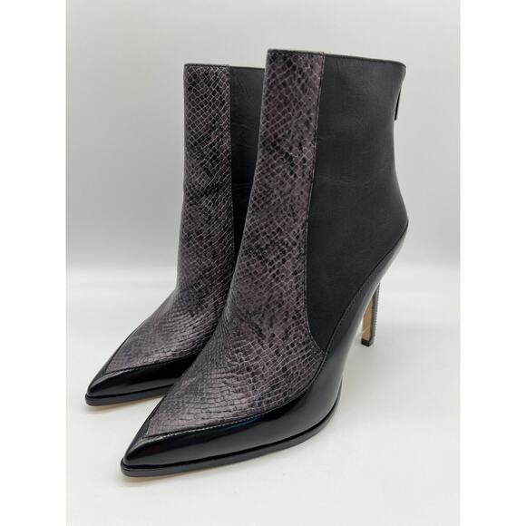 Diesel Women's Black/Purple Snake D-Ipper Pha High Ankle EUR 40 US 10 NEW - Picture 7 of 10